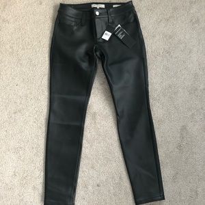 Guess “scuba” super skinny faux leather pants